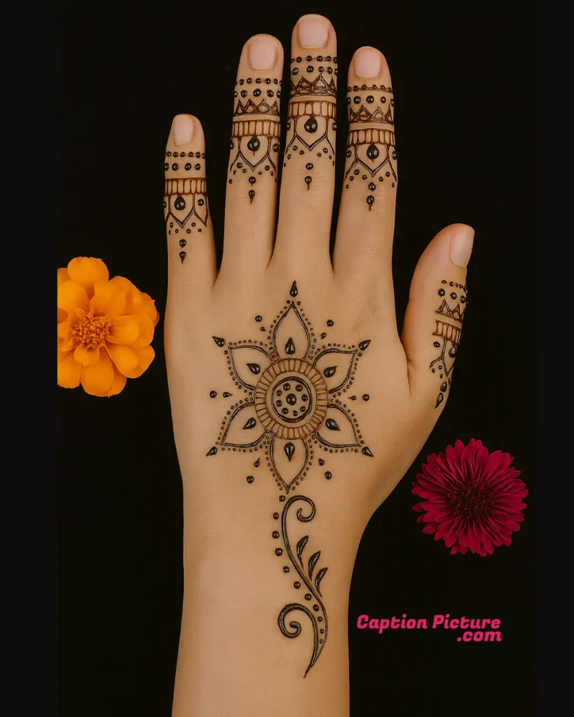 সহজ মেহেদী ডিজাইন ছবি ২০২৫