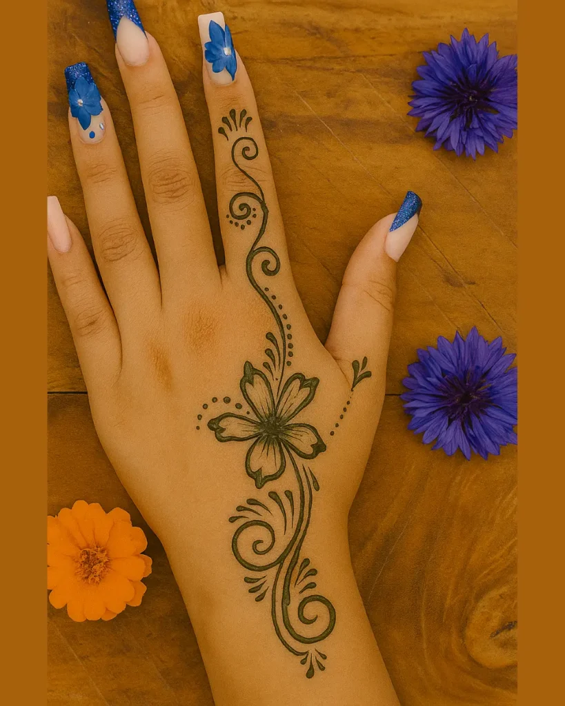 সহজ মেহেদী ডিজাইন ছবি ২০২৫