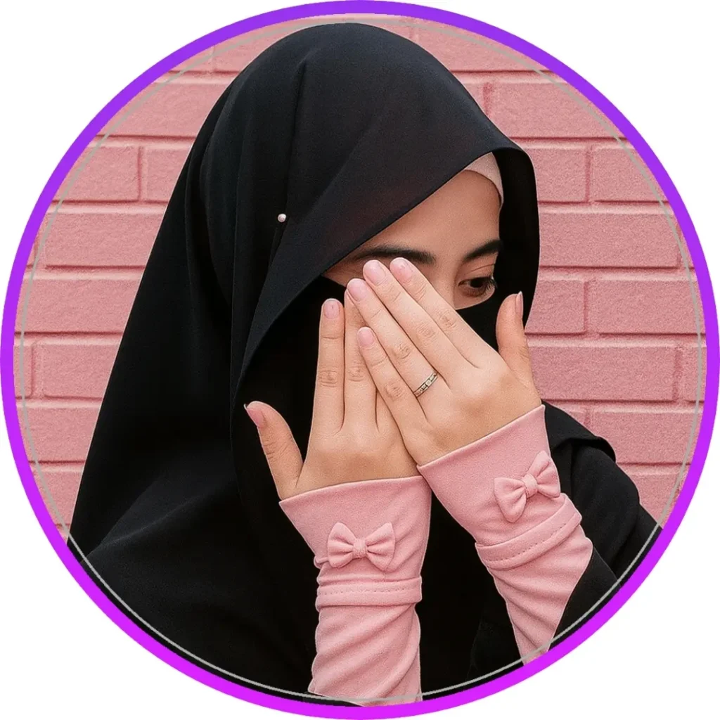 কালো বোরকা পরা প্রোফাইল পিক