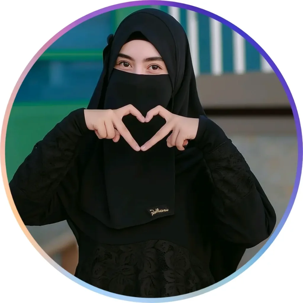 কালো বোরকা পরা প্রোফাইল পিক