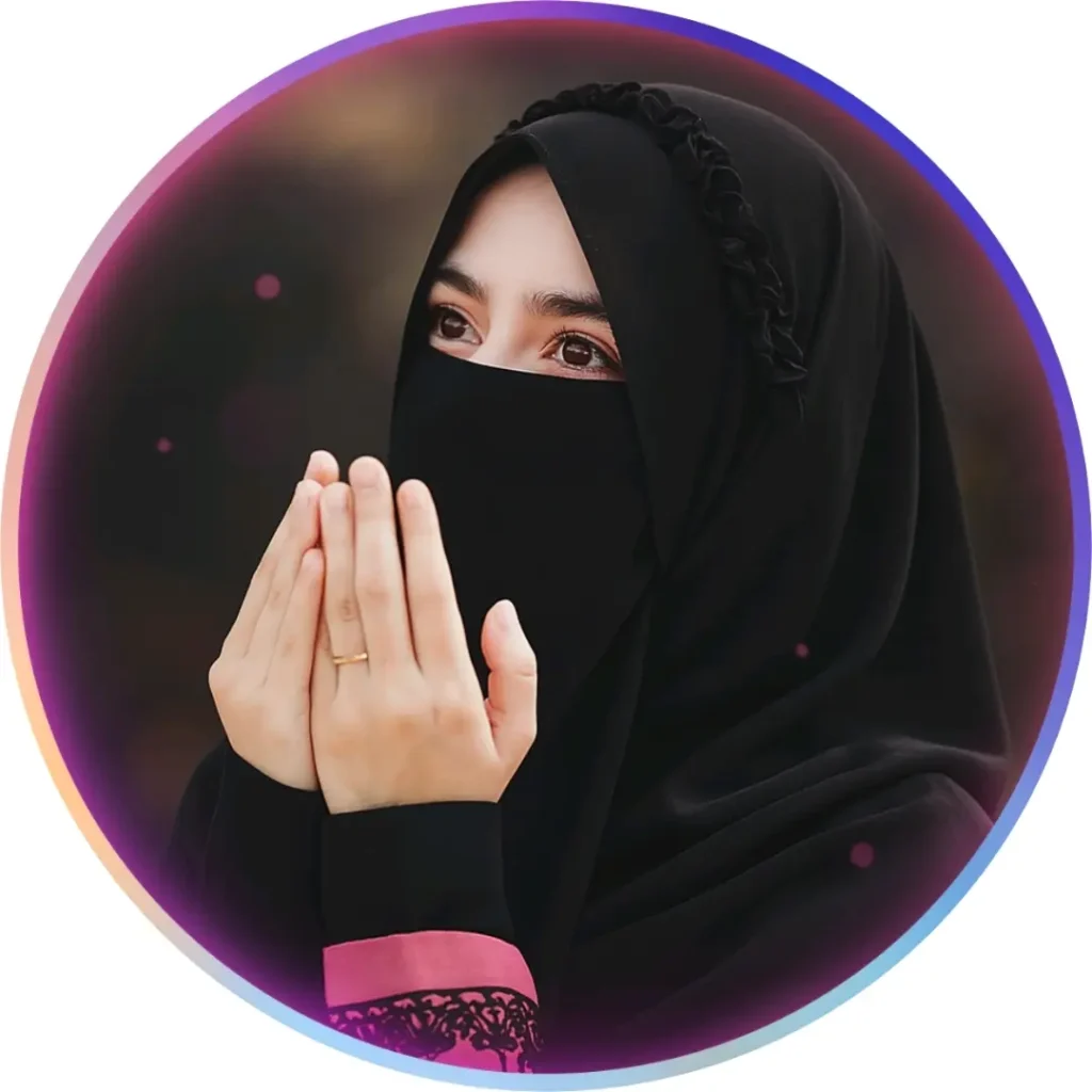 কালো বোরকা পরা প্রোফাইল পিক