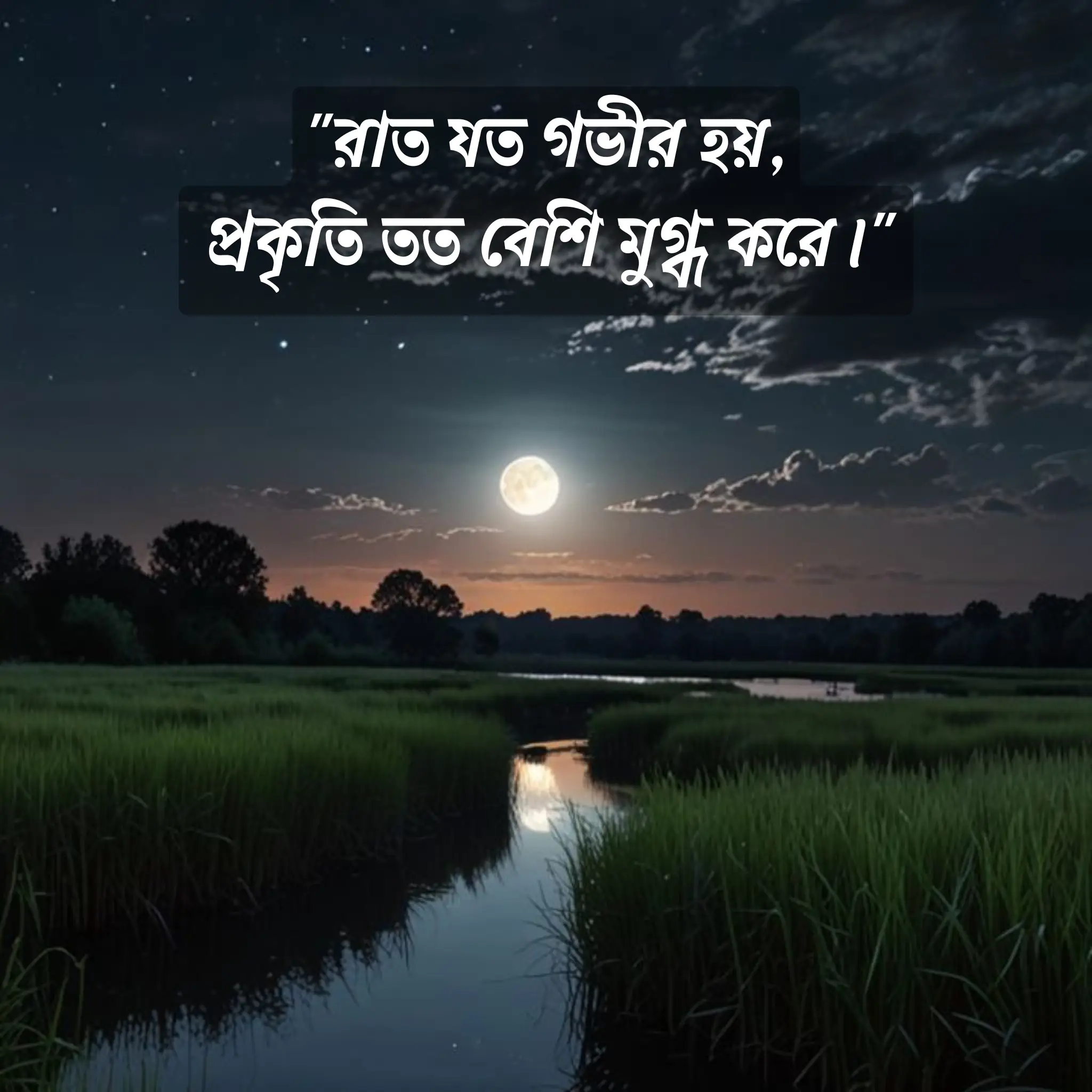 প্রকৃতির ছবি (3) রাতের প্রাকৃতিক দৃশ্য।