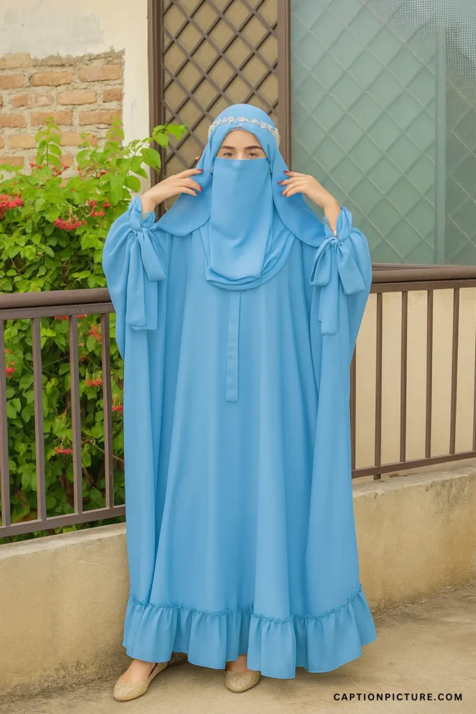 বোরকা পরা মেয়েদের পিক তোলার স্টাইল