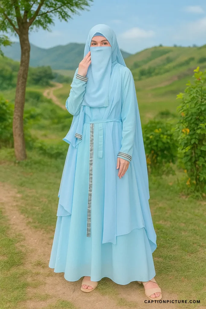 বোরকা পরা মেয়েদের পিক তোলার স্টাইল