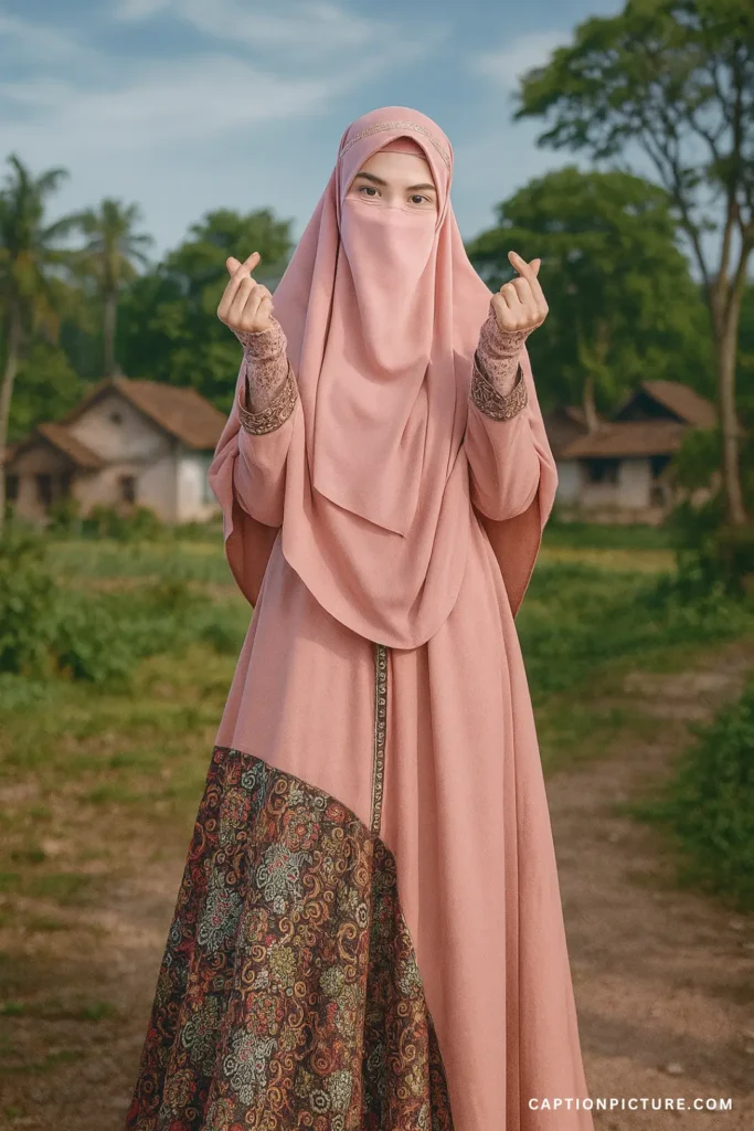 বোরকা পরা মেয়েদের পিক তোলার স্টাইল