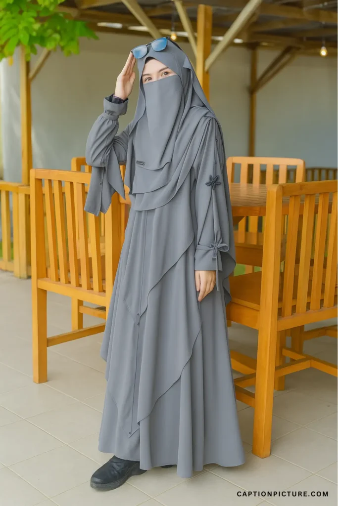 বোরকা পরা মেয়েদের পিক তোলার স্টাইল