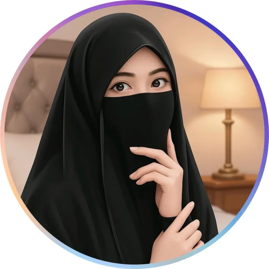কালো বোরকা পরা প্রোফাইল পিক