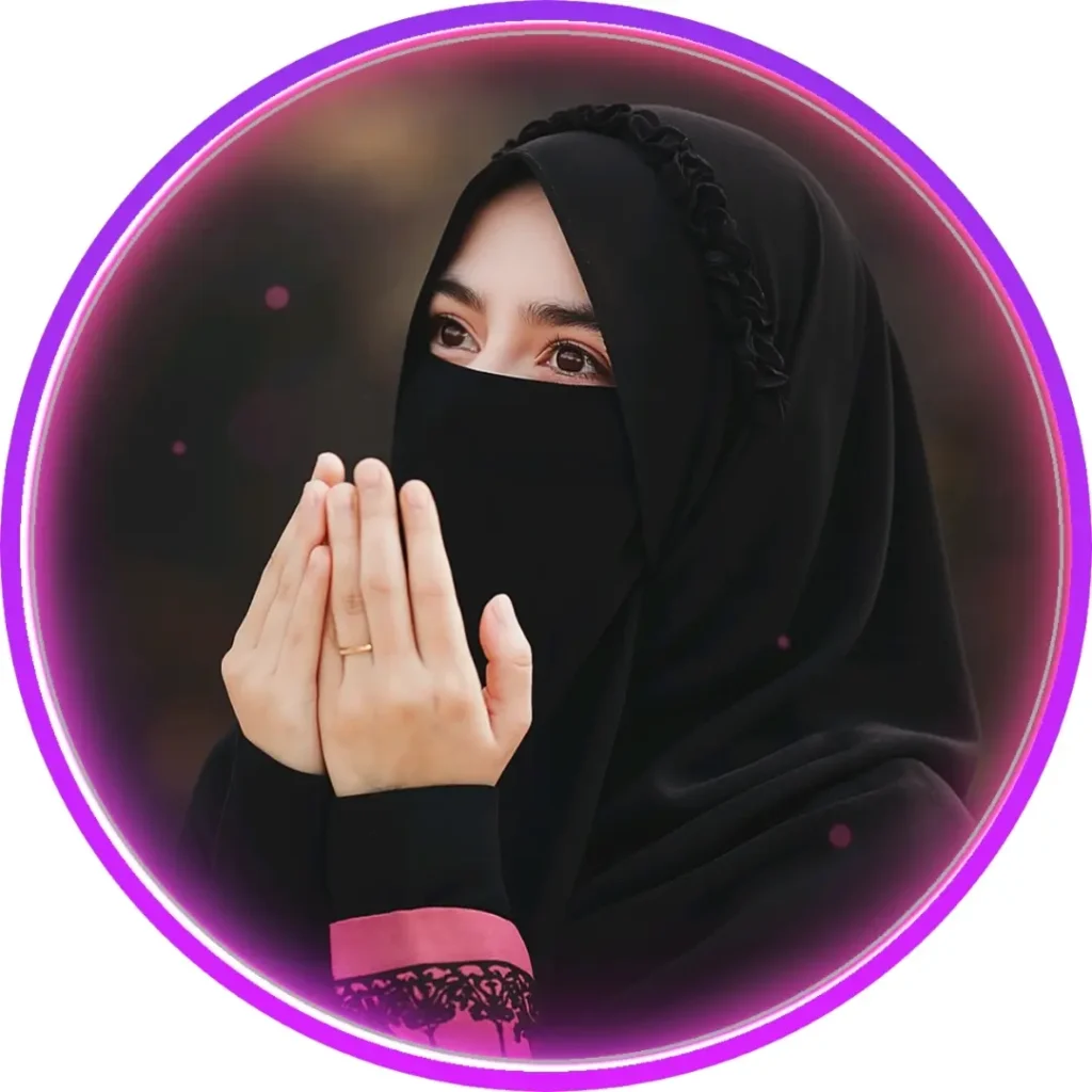 কালো বোরকা পরা প্রোফাইল পিক