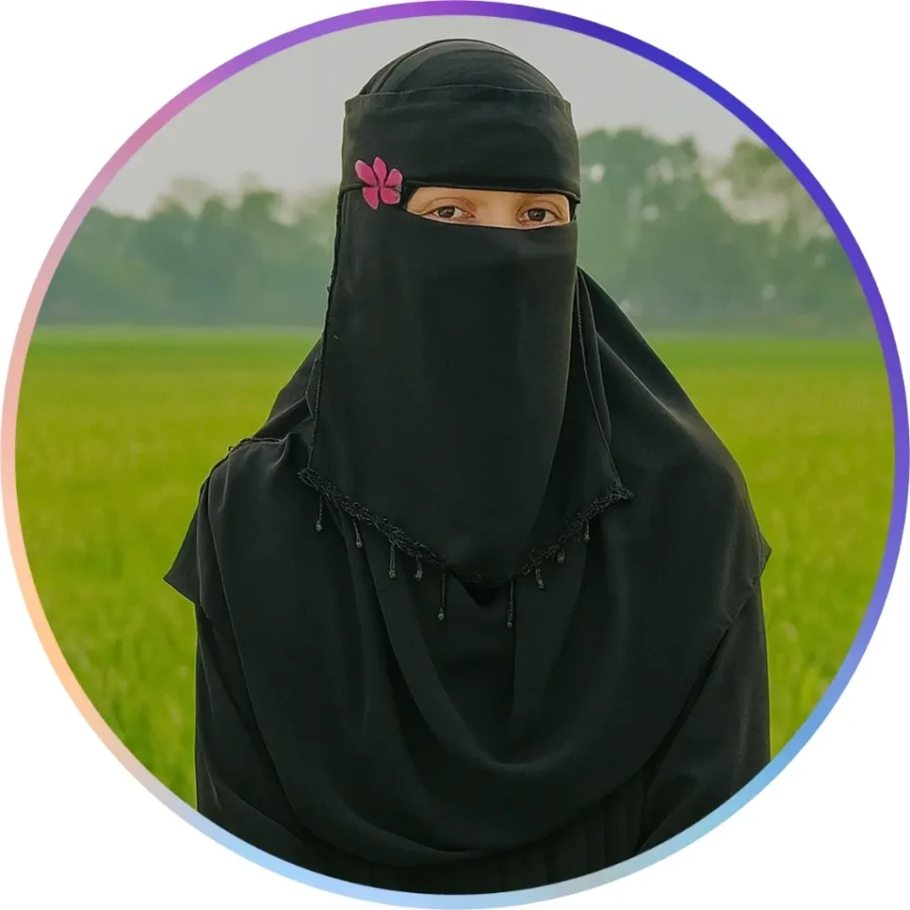 কালো বোরকা পরা প্রোফাইল পিক