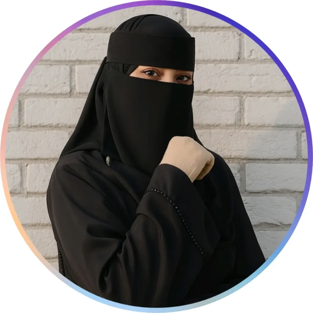 কালো বোরকা পরা প্রোফাইল পিক