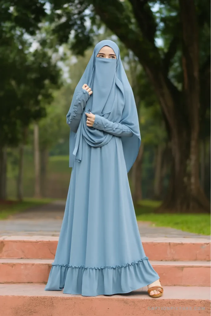 বোরকা পরা মেয়েদের পিক তোলার স্টাইল