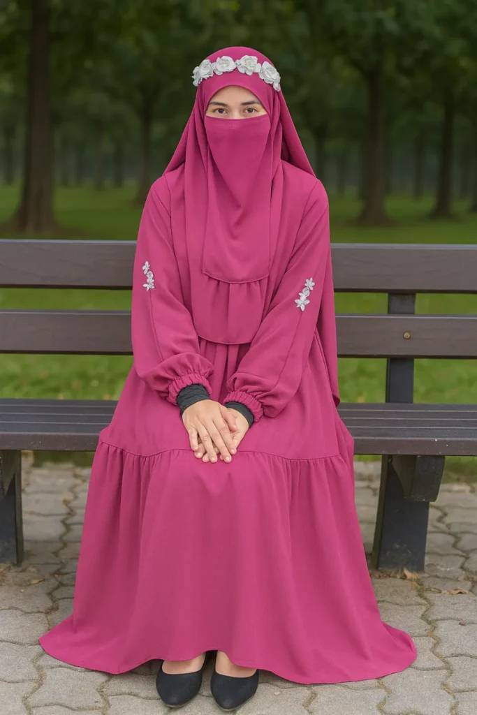 বোরকা পরা মেয়েদের পিক তোলার স্টাইল