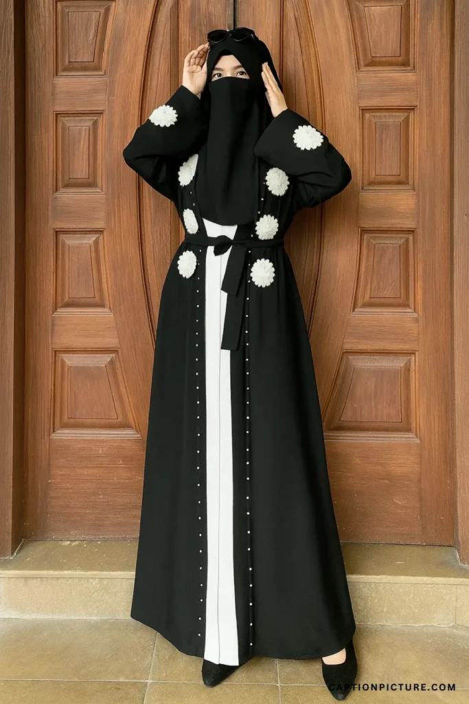 বোরকা পরা মেয়েদের পিক তোলার স্টাইল