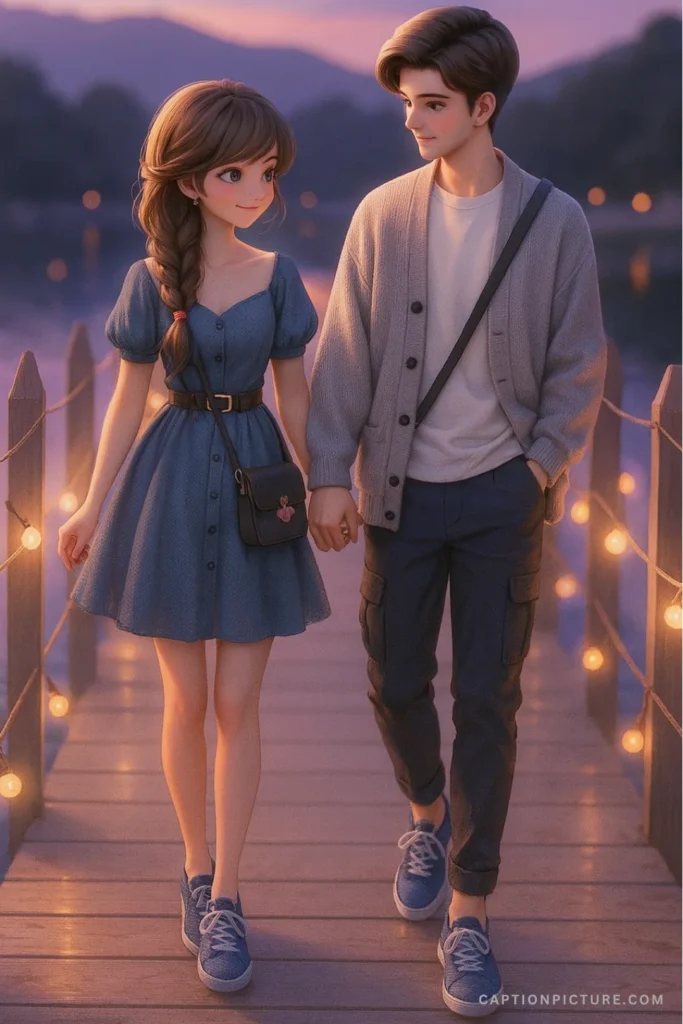 রোমান্টিক এনিমে পিক ছেলে মেয়ে