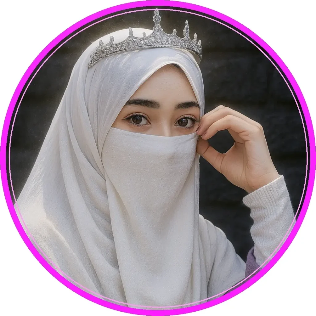 সাদা বোরকা পরা প্রোফাইল পিক